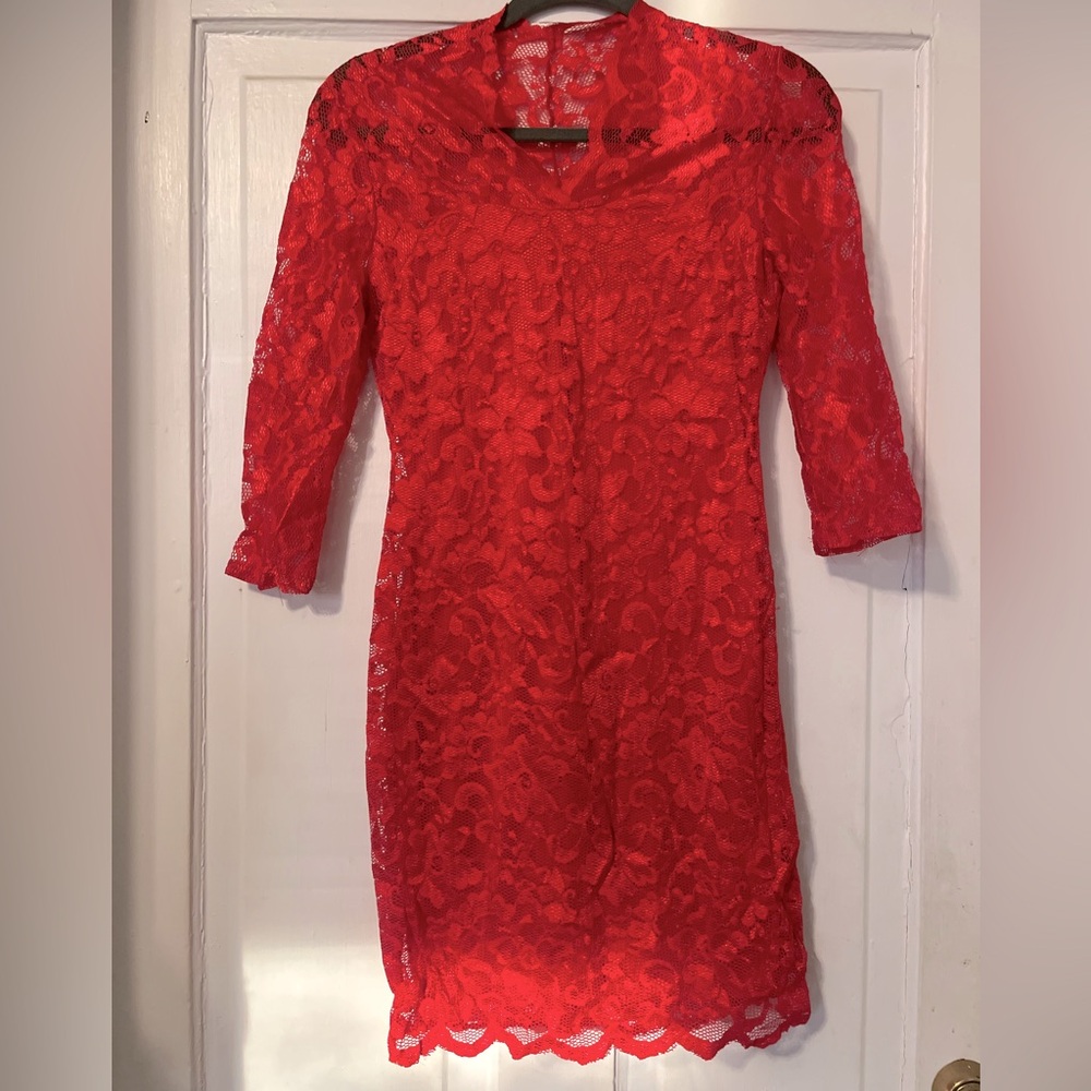 Little red dress, never worn with tags!